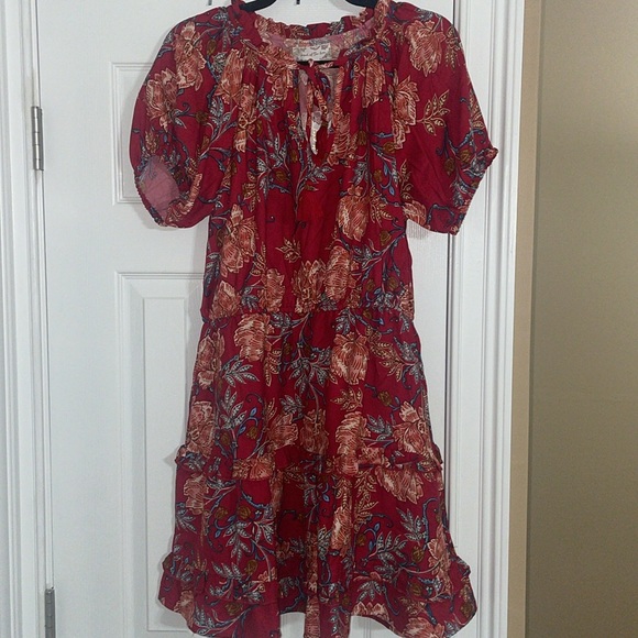 NWT Band of the Free CONNIE GARNET FLORAL MINI DRESS - Picture 6 of 9